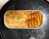 レンジ簡単洋風イタリアンキムチ炒飯弁当作り方15写真