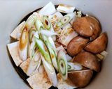 簡単夕飯すき焼き風白菜肉豆腐主菜肉料理作り方7写真