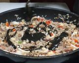 炊いたご飯で作る16穀米のイカ墨パエリア作り方17写真