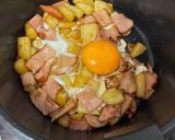 角刈りポテトとベーコンの漢丼ぶり作り方4写真