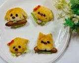 子供喜ぶ☆ワンちゃんバーガー（トースター作り方7写真