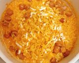 鍋1つで☆ブルダック炒め麺カルボナーラ作り方4写真