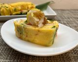 お正月♪カニカマと三つ葉の厚焼き玉子作り方6写真