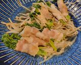 豚肉と豆苗のレンジ蒸し作り方6写真
