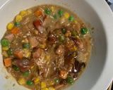 全てレンジさっぱり洋風オイ梅マヨ炒飯弁当作り方5写真