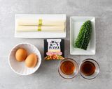 沖縄の定番♪ゴーヤと卵の素麺チャンプルー作り方1写真