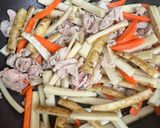 豚こま肉入りきんぴらごぼう作り方3写真