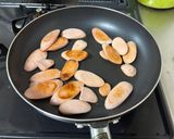 魚肉ソーセージのピザ風作り方1写真