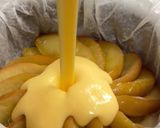 林檎と蜂蜜のとろけるバスクチーズケーキ作り方10写真