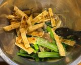 小松菜と油揚げの酢味噌あえ作り方4写真