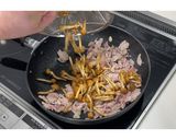 なめことわらびの豚にら炒め★動画あり★作り方13写真