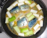 フライパンで10分煮！さばと白ねぎの味噌煮作り方5写真