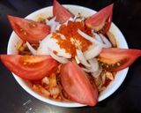 トマトと新玉ねぎのサラダ風ビビン冷麺作り方5写真