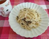 わさびと塩昆布のパスタ作り方2写真