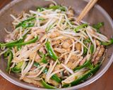 豚バラもやしとピーマンのオイマヨ炒め🤩🍚作り方5写真