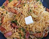 簡単昼食夕飯！喫茶店ナポリタン風焼きそば作り方12写真