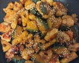 簡単!鶏胸肉とかぼちゃと蓮根の甘酢炒め作り方8写真