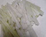 やみつき居酒屋の大根サラダ作り方1写真
