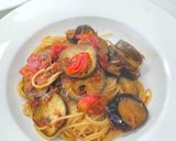 茄子とトマトの和風パスタ作り方7写真