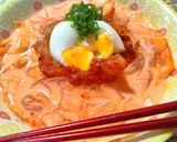 旨辛☆冷製キムチ豆乳麺作り方3写真