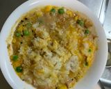 レンジ簡単洋風さっぱり梅クッパ味炒飯弁当作り方12写真