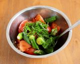 【トマトとオクラにんにく醤油和え】やみつき副菜♡作り方5写真