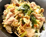 【10分放置】無水フライパンでお焦げ焼きそば作り方7写真