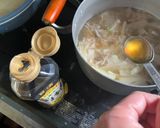 大根と豚バラの搾菜入り中華スープ作り方6写真