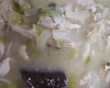 鶏むね肉と白菜のクリームスープパスタ作り方7写真
