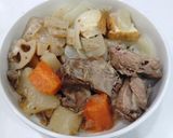 スペアリブ肉で和風煮つけ作り方9写真