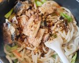 秋刀魚の焼きうどん作り方11写真