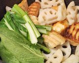 厚揚げと小松菜卵とじ☆丼で簡単ランチ作り方1写真