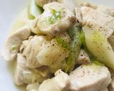 あっさり食堂●鶏肉と長ネギの塩だし炒め作り方3写真