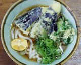 茄子と春菊の天ぷらうどん作り方2写真