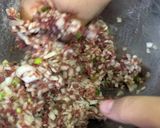 ウズベキスタン♡春巻の皮で蒸し餃子ハスブ作り方3写真