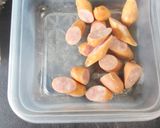 カット野菜とソーセージの醤油焼きそば作り方1写真