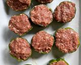 ぼたんこしょう（辛いピーマン）の肉詰めチーズがけ作り方5写真
