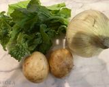 春野菜の味噌汁♪作り方1写真