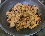 切り干し大根と塩こんぶの焼き豚丼作り方5写真