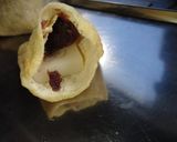 油揚げで包んだあんと餅作り方3写真