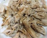 レンチンでしっとり!鶏ささ身の中華サラダ作り方3写真