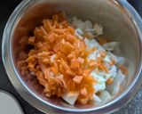 節約◎ちくわとわかめの和風キーマカレー作り方1写真