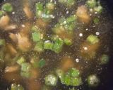 アサリとオクラのアオサスープ　素麺汁作り方2写真