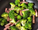 ♡ブロッコリーとベーコンの粒マスマヨ醤油炒め♡作り方3写真