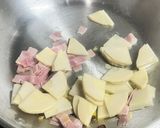 筍とベーコンの醤油ペペロンチーノ作り方3写真