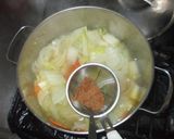 豆乳鍋♪簡単スープ白菜味噌豚肉作り方6写真