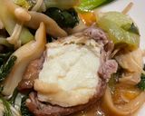 絹厚揚げ肉巻の煮物作り方7写真