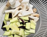 豚こま肉のナスとエリンギのチーズ巻き作り方1写真