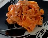 レンジdeヒラヒラ人参さっぱり練り胡麻和作り方5写真