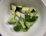 肉無チクワクリーミー梅ガパオ味野菜炒め作り方7写真